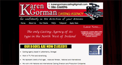 Desktop Screenshot of karengormancasting.com