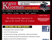 Tablet Screenshot of karengormancasting.com